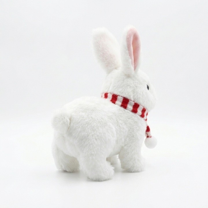 Conejo De Peluche Interactivo Con Bufanda Y Sonido