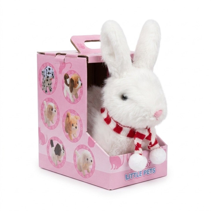 Conejo De Peluche Interactivo Con Bufanda Y Sonido