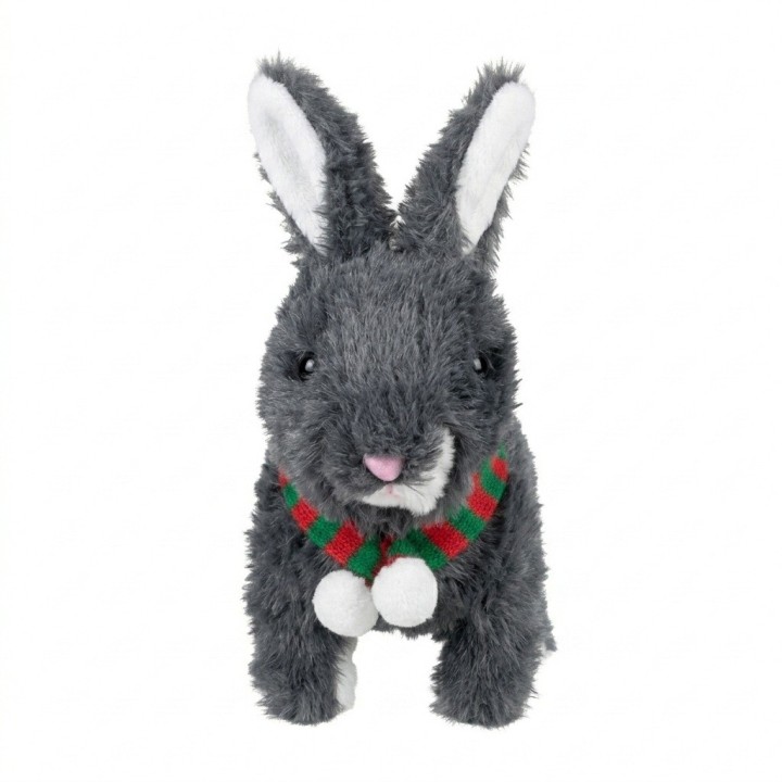 Conejo De Peluche Interactivo Con Bufanda Y Sonido
