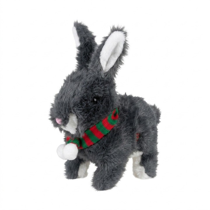 Conejo De Peluche Interactivo Con Bufanda Y Sonido