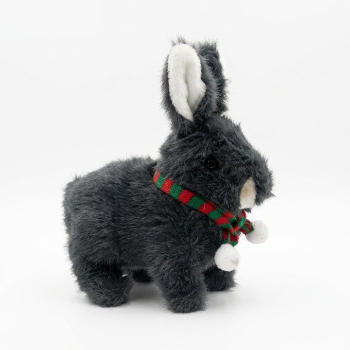 Conejo De Peluche Interactivo Con Bufanda Y Sonido