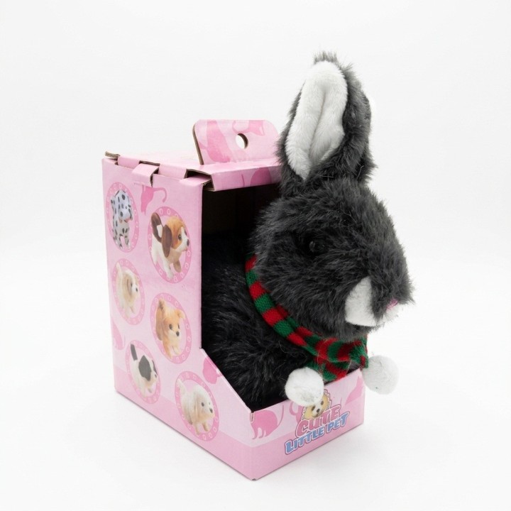Conejo De Peluche Interactivo Con Bufanda Y Sonido