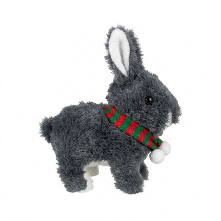 Conejo De Peluche Interactivo Con Bufanda Y Sonido