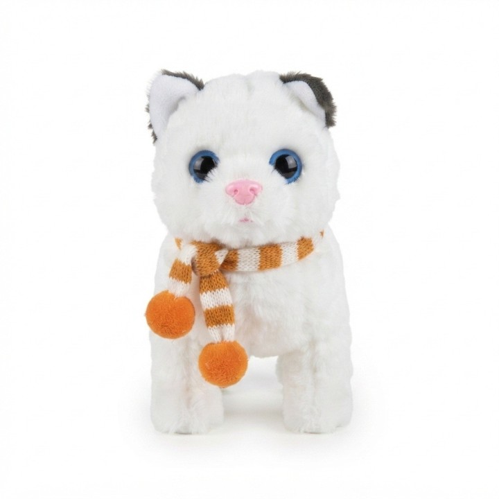 Gato De Peluche Interactivo Con Movimiento Sonido + Bateria