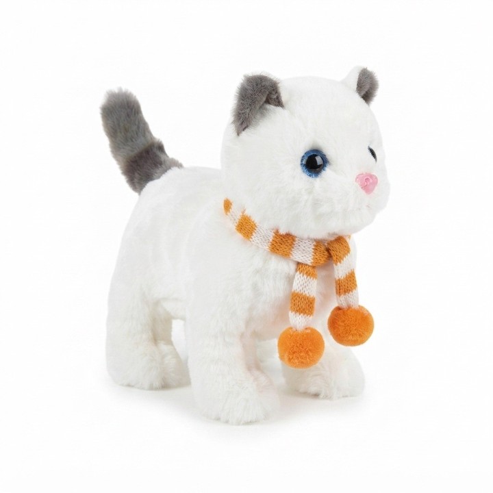 Gato De Peluche Interactivo Con Movimiento Sonido + Bateria