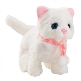 Gato De Peluche Interactivo Con Movimiento Sonido + Bateria
