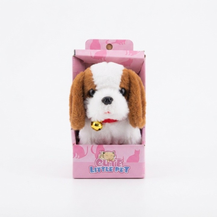 Perro De Peluche Interactivo Con Movimiento Sonido + Bateria