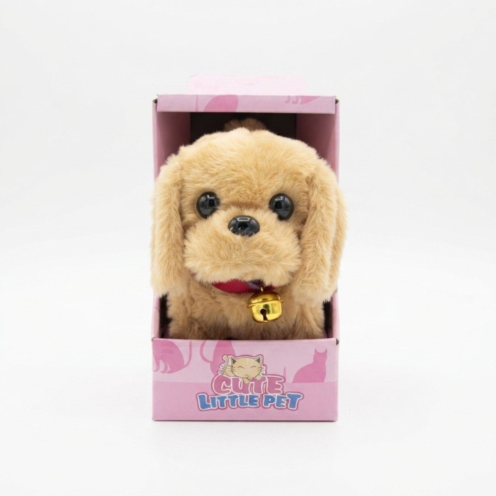 Perro De Peluche Interactivo Con Movimiento Sonido + Bateria