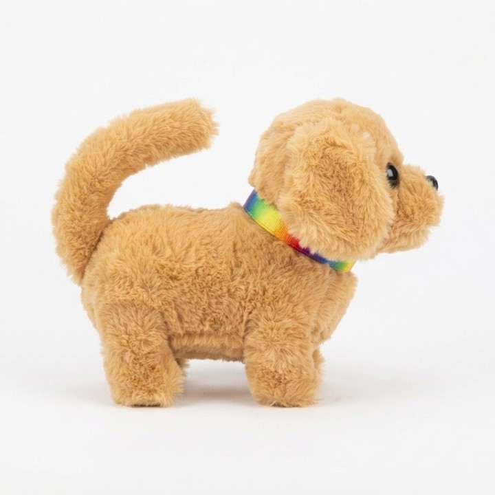 Perro De Peluche Interactivo Con Movimiento Sonido + Bateria