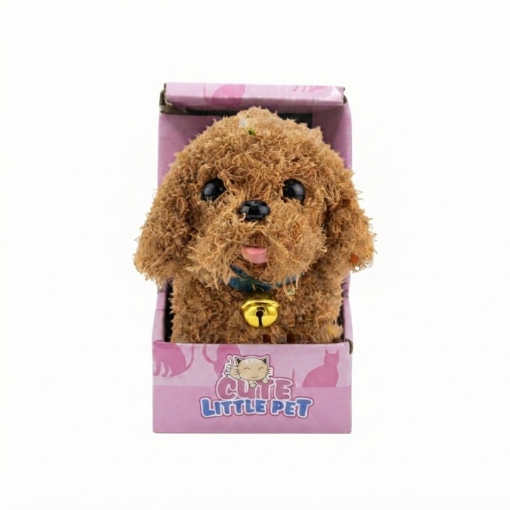Perro De Peluche Interactivo Con Movimiento Sonido + Bateria