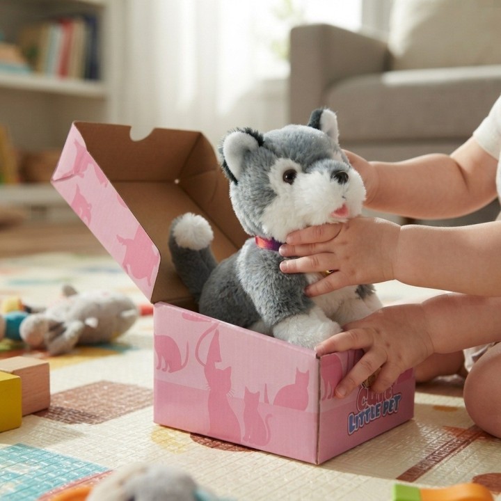 Perro De Peluche Interactivo Con Movimiento Sonido + Bateria