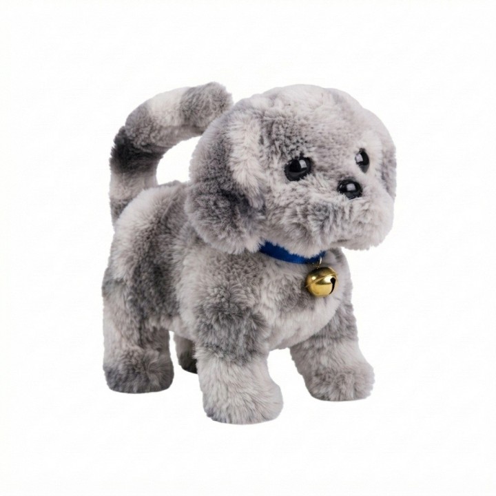Perro De Peluche Interactivo Con Movimiento Sonido + Bateria