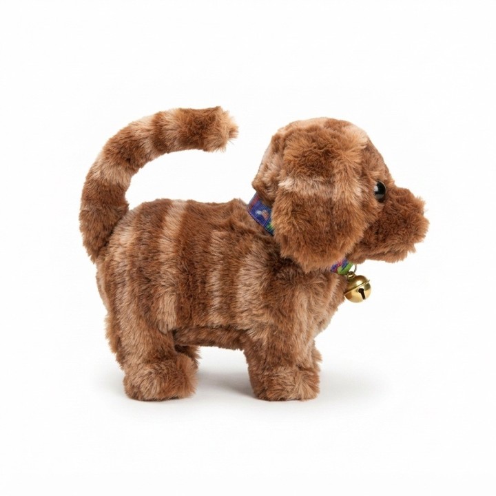 Perro De Peluche Interactivo Con Movimiento Sonido + Bateria
