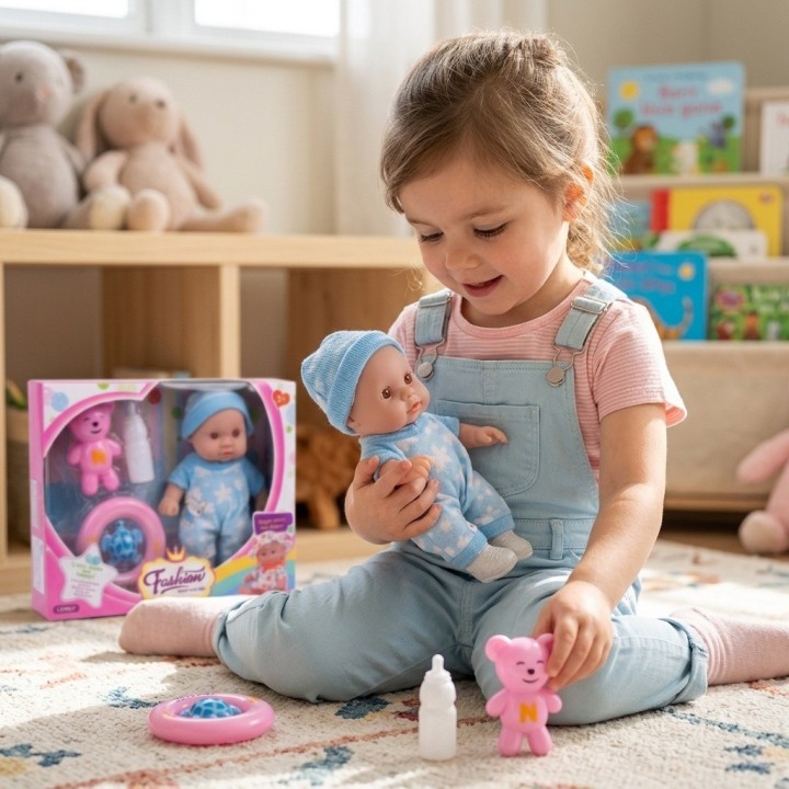 Set Bebé Interactivo Lovely Pijama Con Accesorios