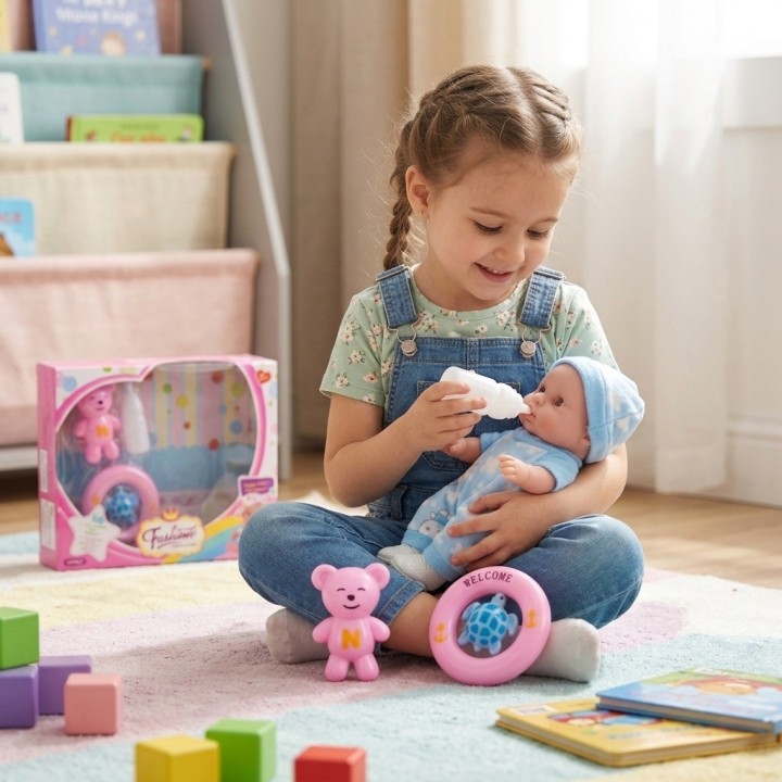 Set Bebé Interactivo Lovely Pijama Con Accesorios