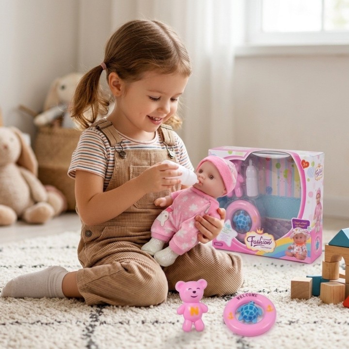 Set Bebé Interactivo Lovely Pijama Con Accesorios