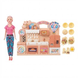 Set Muñeca Beauty Girl Con Cocina Y Accesorios