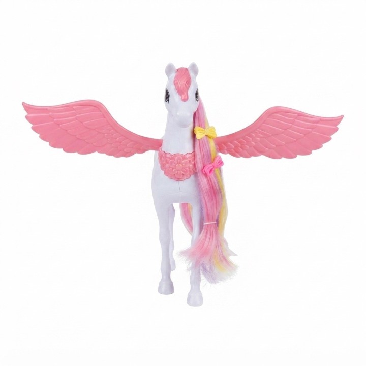 Set Muñeca Con Caballo Alado Pegaso Mágico Para Niñas