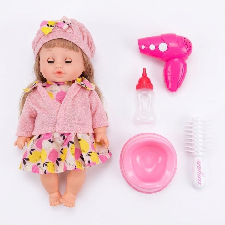 Muñeca Interactiva Cufan Con Secador Y Accesorios