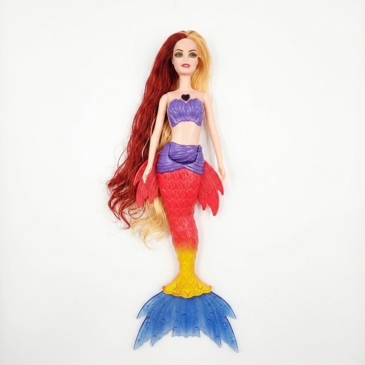 Muñeca Sirena Mágica Con Luz, Música Y Accesorios Niñas