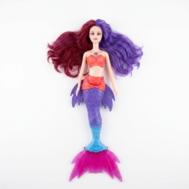 Muñeca Sirena Mágica Con Luz, Música Y Accesorios Niñas