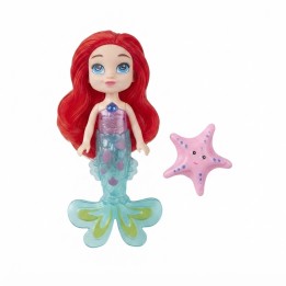 Linda Muñeca Sirena Cabello Rojo Con Estrella De Mar Niñas