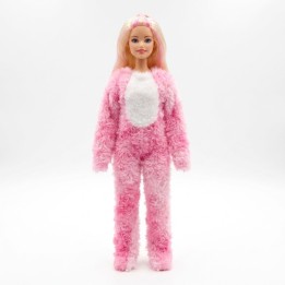 Muñeca Disfraz Peluche Oso Arcoíris Con Accesorios
