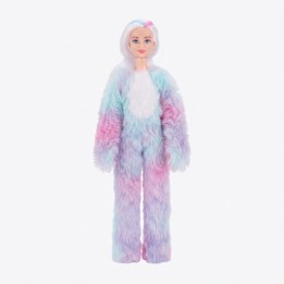 Muñeca Disfraz Peluche Oso Arcoíris Con Accesorios