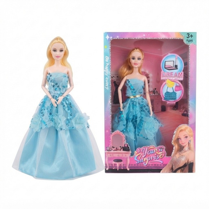 Muñeca Articulada Edición Especial Vestido De Gala