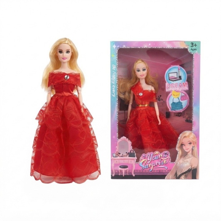 Muñeca Articulada Edición Especial Vestido De Gala