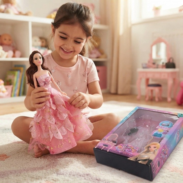 Muñeca Articulada Edición Especial Vestido De Gala