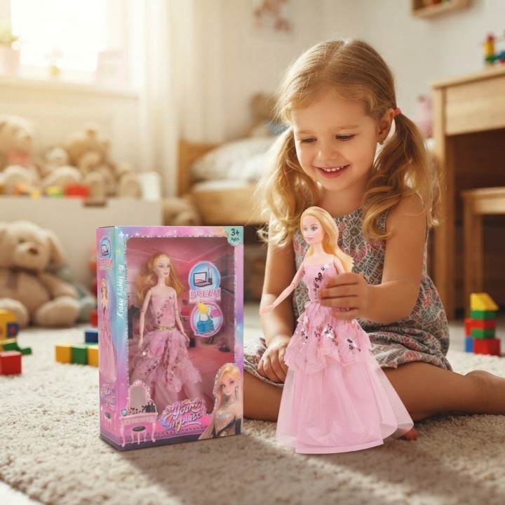 Muñeca Articulada Edición Especial Vestido De Gala