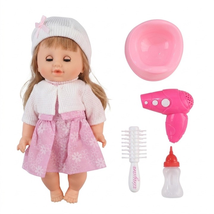 Muñeca Bebé Cufan Con Bacinilla, Secador Y Sonidos