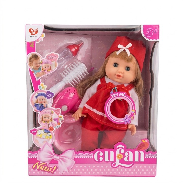 Muñeca Bebé Cufan Interactiva Accesorios Niña