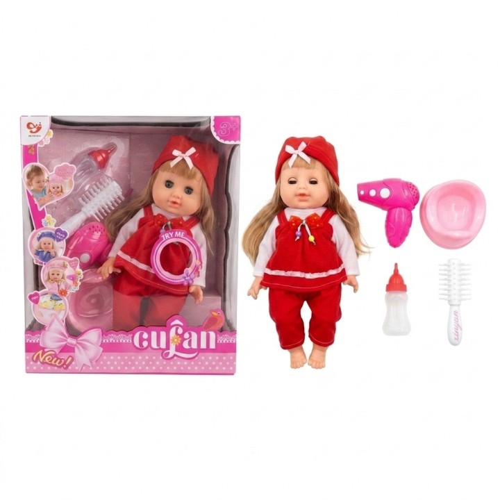 Muñeca Bebé Cufan Interactiva Accesorios Niña