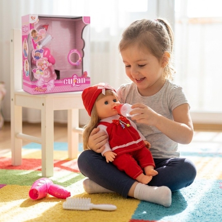 Muñeca Bebé Cufan Interactiva Accesorios Niña