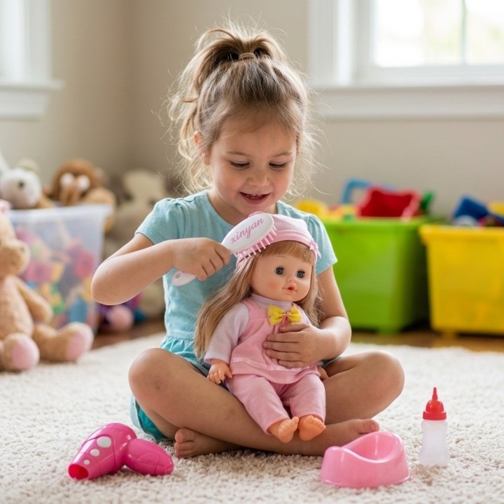 Muñeca Bebé Cufan Interactiva Accesorios Niña