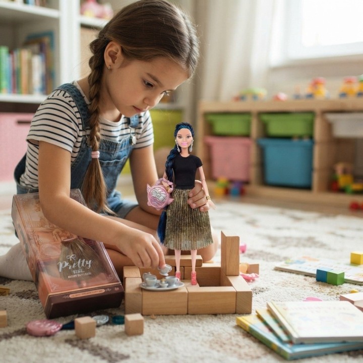 Hermosa Muñeca Fashion Pretty Girl Con Accesorios