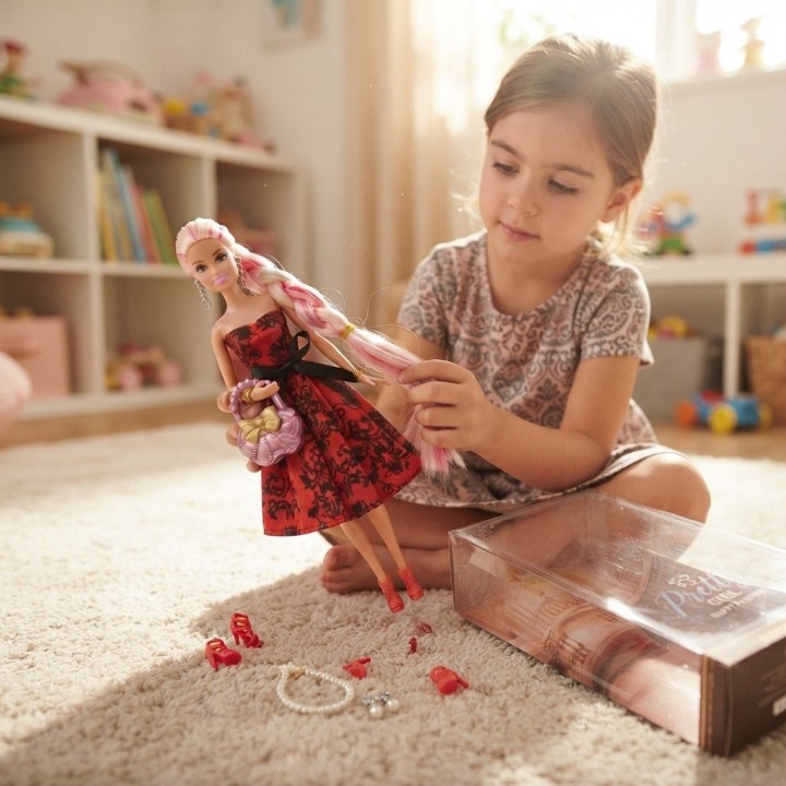 Hermosa Muñeca Fashion Pretty Girl Con Accesorios
