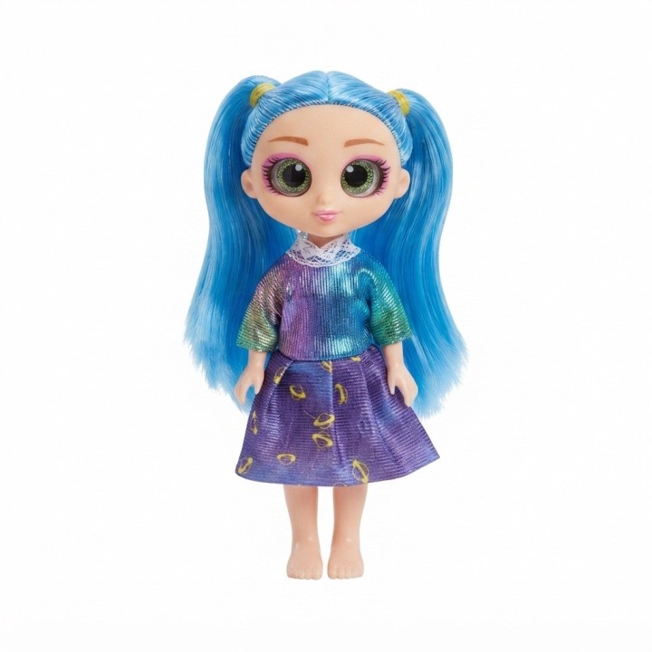 Mini Muñeca Dollbaby Ojos Grandes Con Mascota