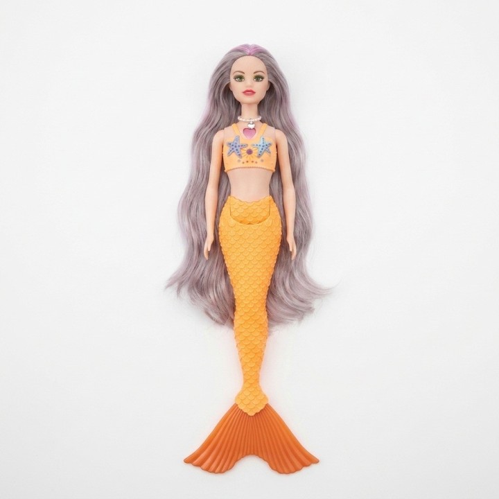 Set Muñeca Sirena Grande Con Mini Sirena Y Accesorios