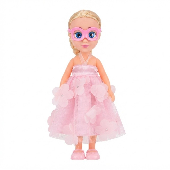 Muñeca Fashion Princesa Con Antifaz Y Varita Mágica