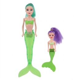 Set De 2 Muñecas Sirenas Con Animales Y Accesorios De Mar