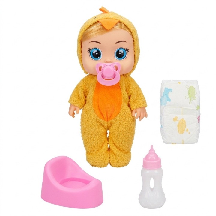 Set Muñeca Bebé Llorona Con Coche Y Accesorios