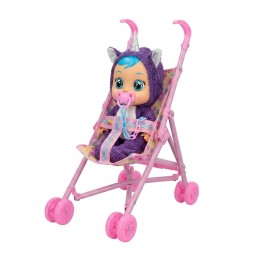 Set Muñeca Bebé Llorona Con Coche Y Accesorios