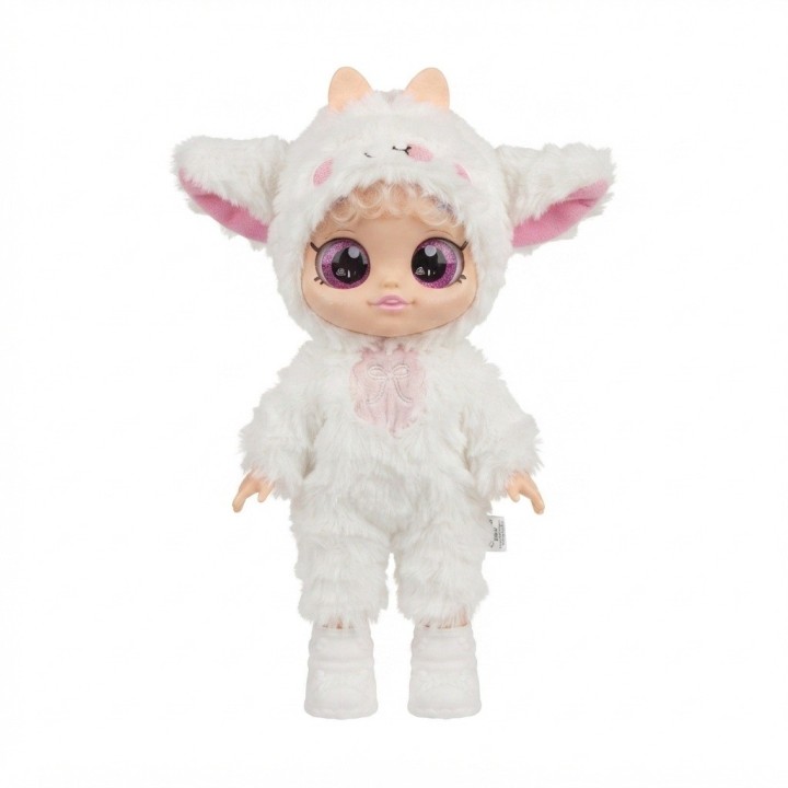 Muñeca Bebé Ojos Grandes Y Coche Paseador Plegable
