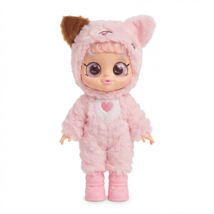 Muñeca Bebé Ojos Grandes Y Coche Paseador Plegable
