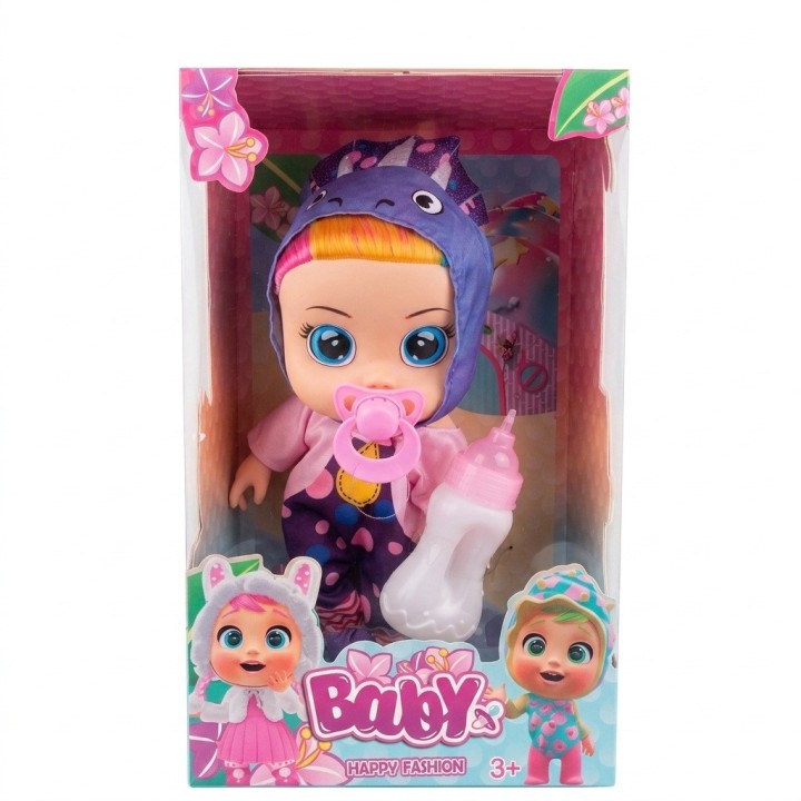 Muñeca Bebé Ojos Grandes Con Pijama De Fantasía
