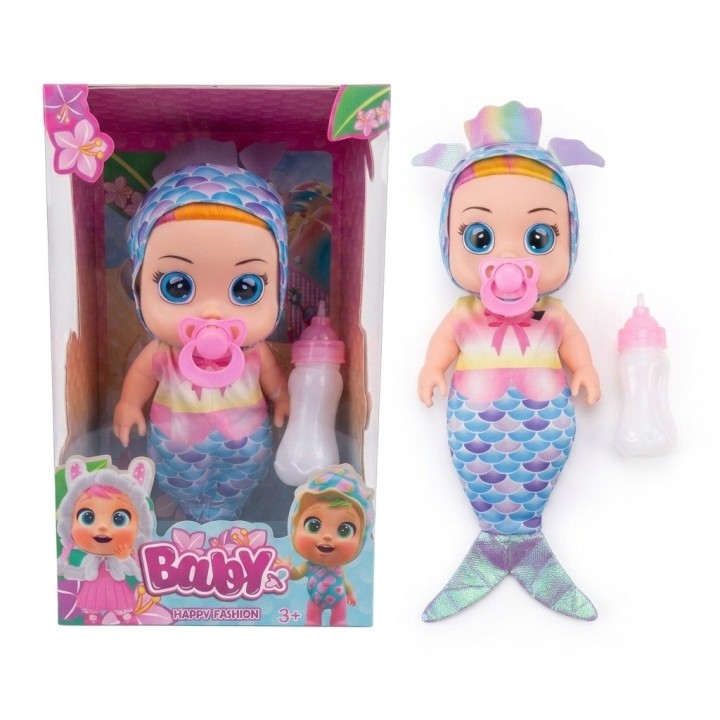 Muñeca Bebé Ojos Grandes Con Pijama De Fantasía