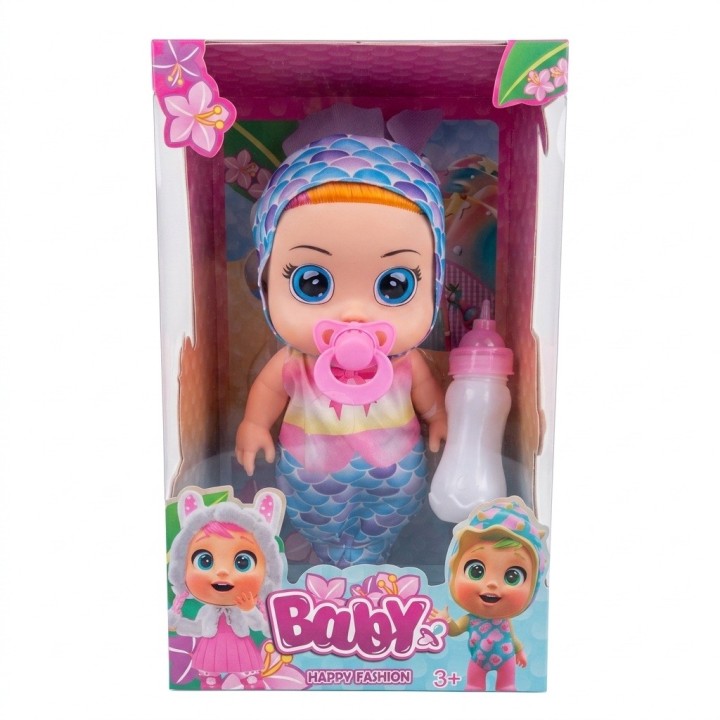 Muñeca Bebé Ojos Grandes Con Pijama De Fantasía